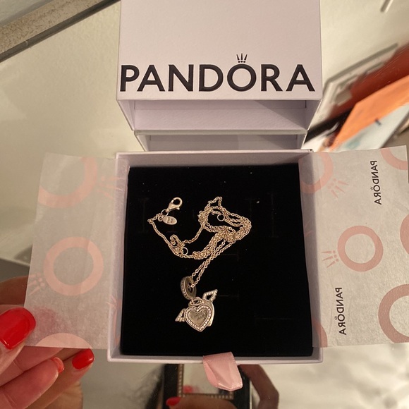Silver necklace and charm from pandora - Picture 13 of 13